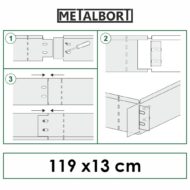 Cinkuoto metalo bortelių komplektas "Metalbort" - Image 16